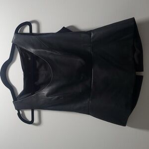BCBG vegan leather top.